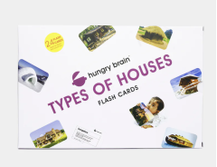 Hungry Brain Types of Houses Flash Cards (Purchase)